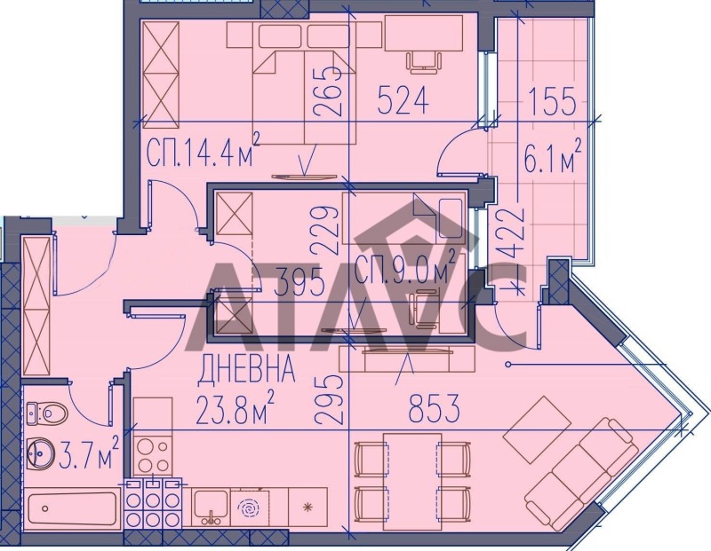 Продава 3-СТАЕН, гр. Пловдив, Христо Смирненски