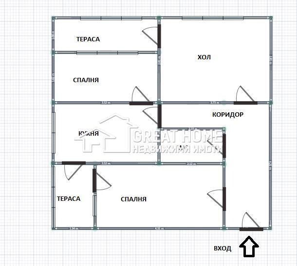 Till salu  3 sovrum Targovistje , Zapad 2 , 76 kvm | 77931500 - bild [7]