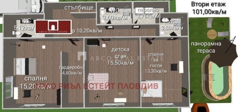 Продава  Къща град Пловдив , Остромила , 407 кв.м | 20229395 - изображение [7]