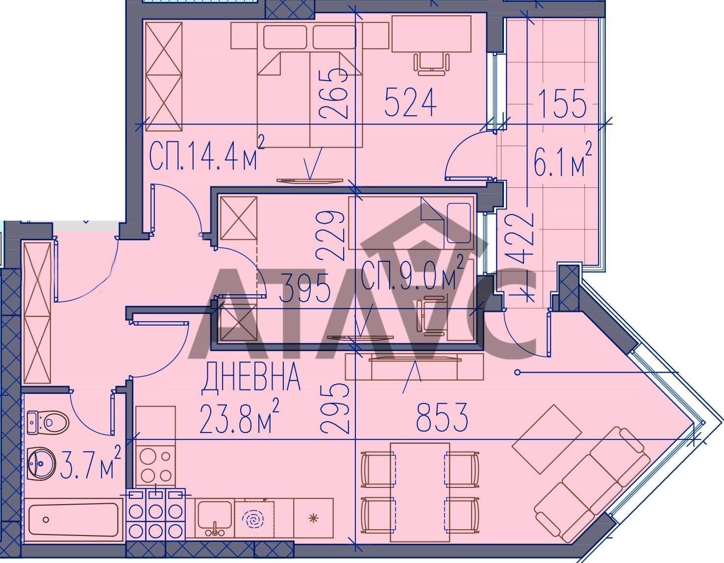 Продава 3-СТАЕН, гр. Пловдив, Христо Смирненски, снимка 9 - Апартаменти - 53256364