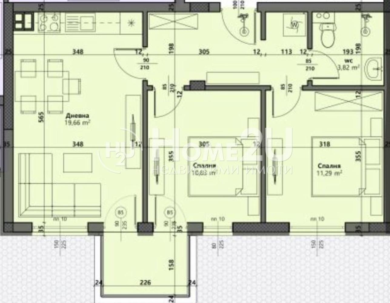 Продава 3-СТАЕН, гр. Варна, Виница, снимка 4 - Апартаменти - 53601251