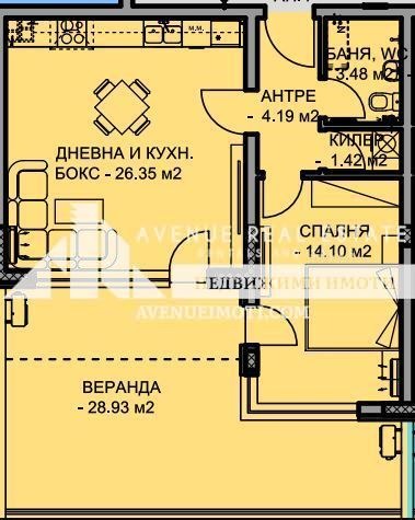 Eladó  1 hálószoba Plovdiv , Ostromila , 83 négyzetméter | 43959229 - kép [2]