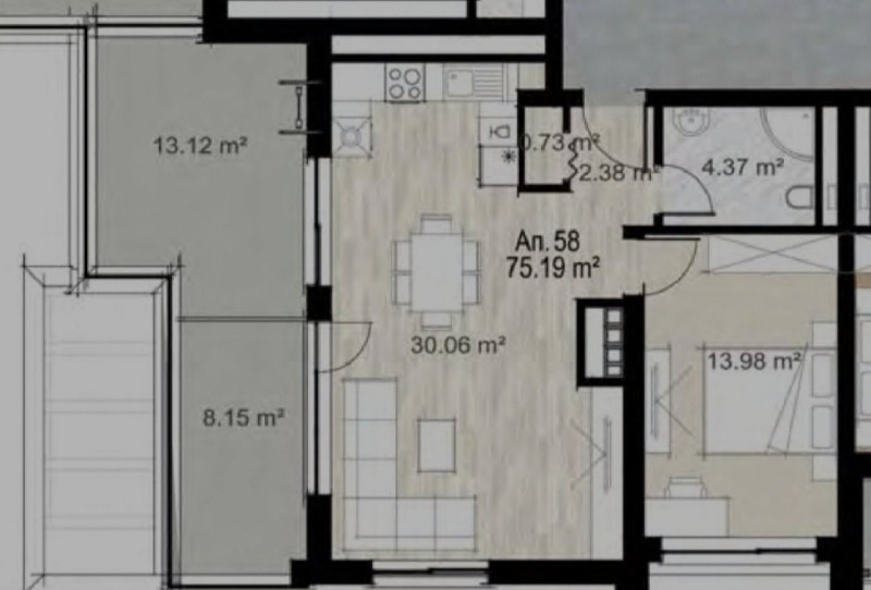 Продава  2-стаен град София , Зона Б-5 , 90 кв.м | 13642451 - изображение [9]