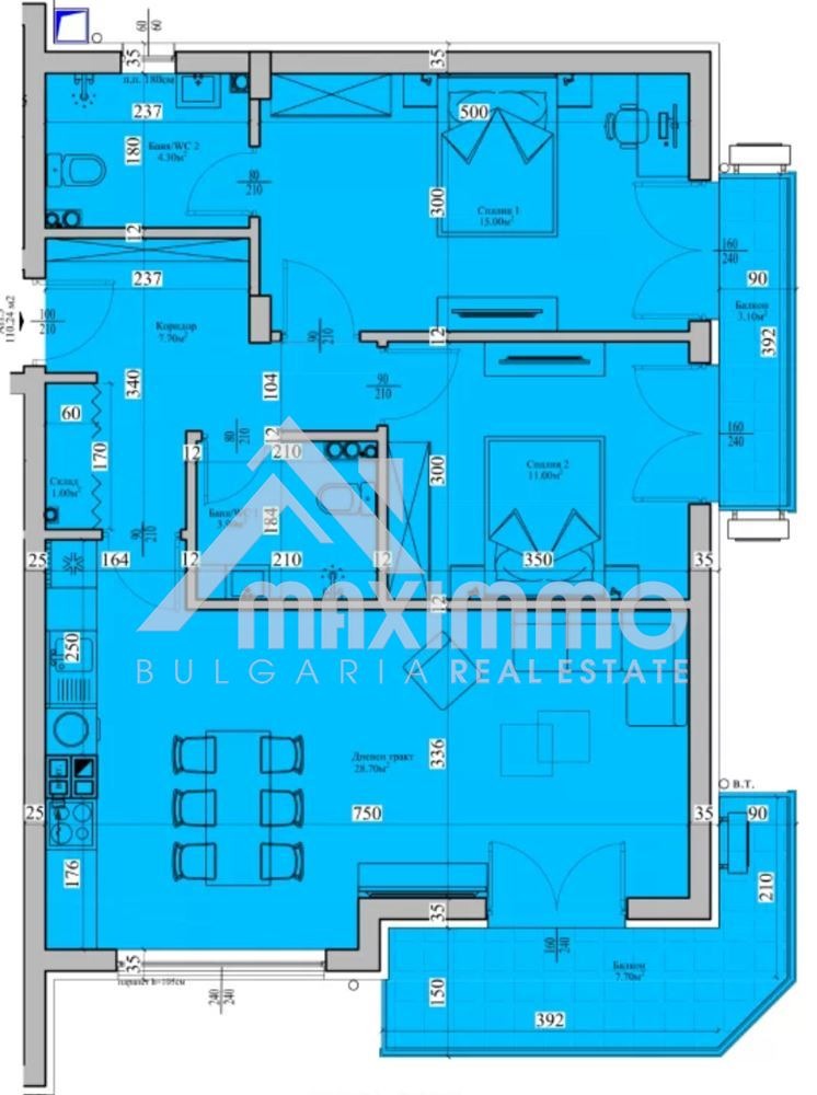 Продава 3-СТАЕН, гр. Варна, Цветен квартал, снимка 12 - Апартаменти - 52837885