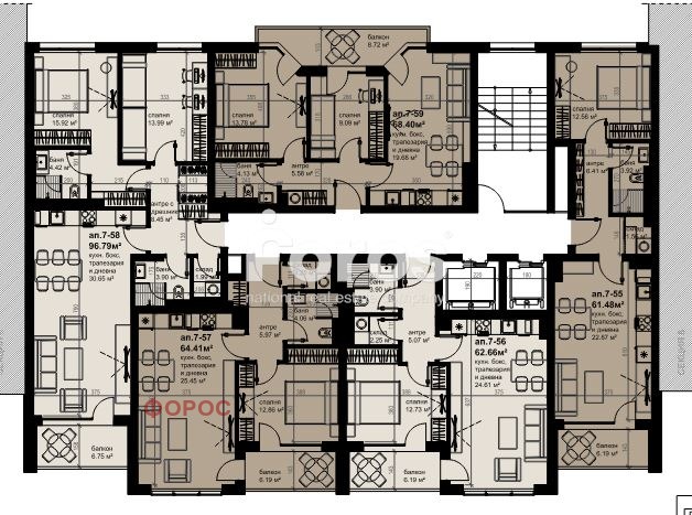 Продава 3-СТАЕН, гр. Бургас, област Бургас, снимка 2 - Апартаменти - 53919943