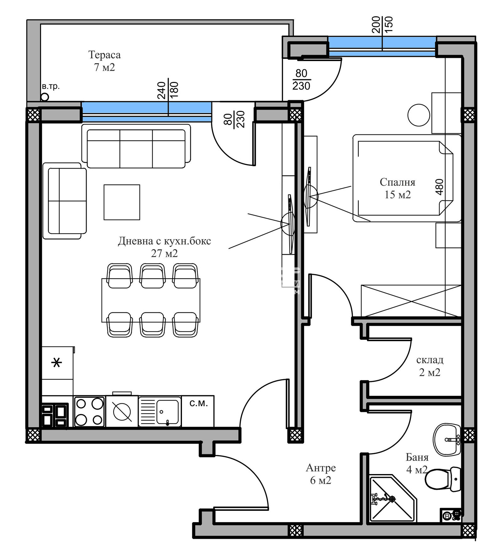 Продава 2-СТАЕН, гр. Пловдив, Беломорски, снимка 5 - Апартаменти - 54343334