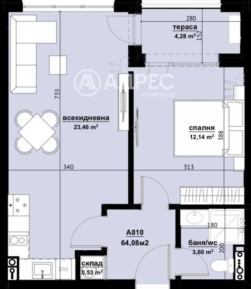 Продава 2-СТАЕН, гр. Бургас, област Бургас, снимка 4 - Апартаменти - 53161085