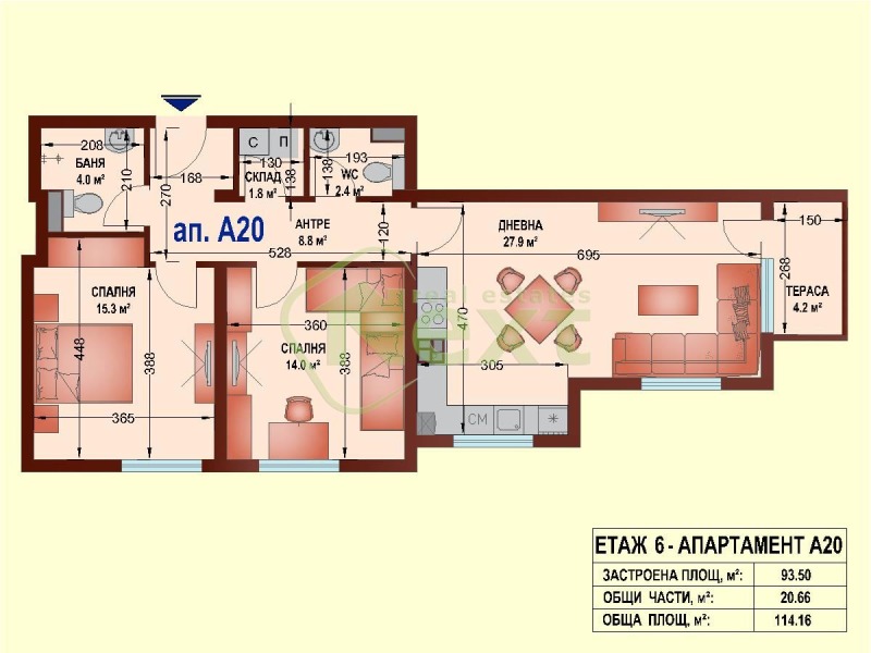 Zu verkaufen  2 Schlafzimmer Sofia , Owtscha kupel 2 , 114 qm | 49630452 - Bild [10]