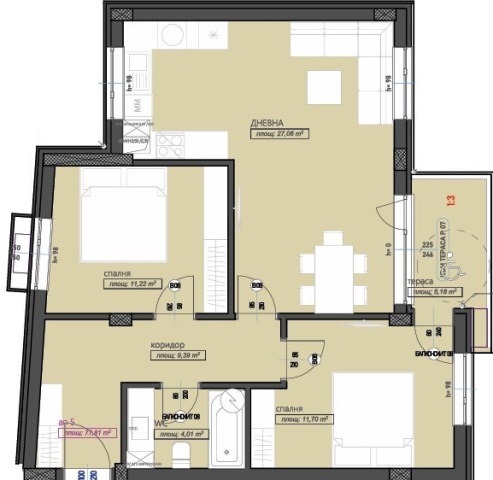 Продава  3-стаен град Стара Загора , Железник - център , 108 кв.м | 86712604 - изображение [4]