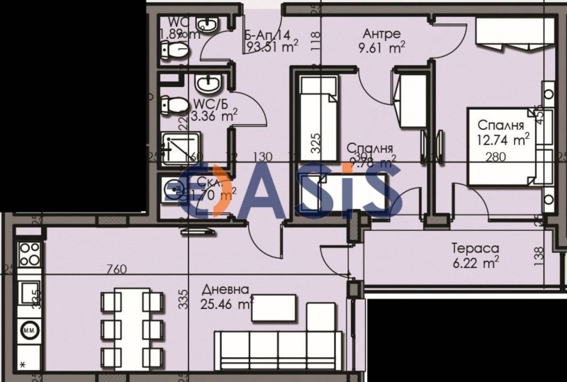À venda  2 quartos Burgas , Centar , 94 m² | 67178280 - imagem [7]