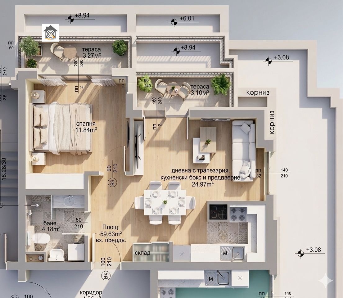 Продава 2-СТАЕН, гр. София, Студентски град, снимка 2 - Апартаменти - 54030112