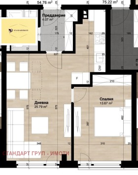 1 Schlafzimmer Podujane, Sofia