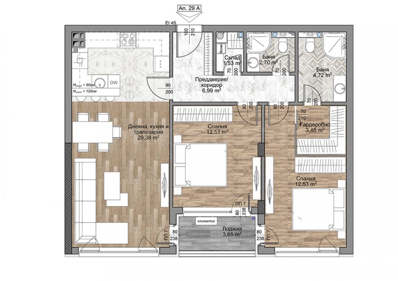 Продава  3-стаен град София , Младост 4 , 103 кв.м | 17273056 - изображение [2]