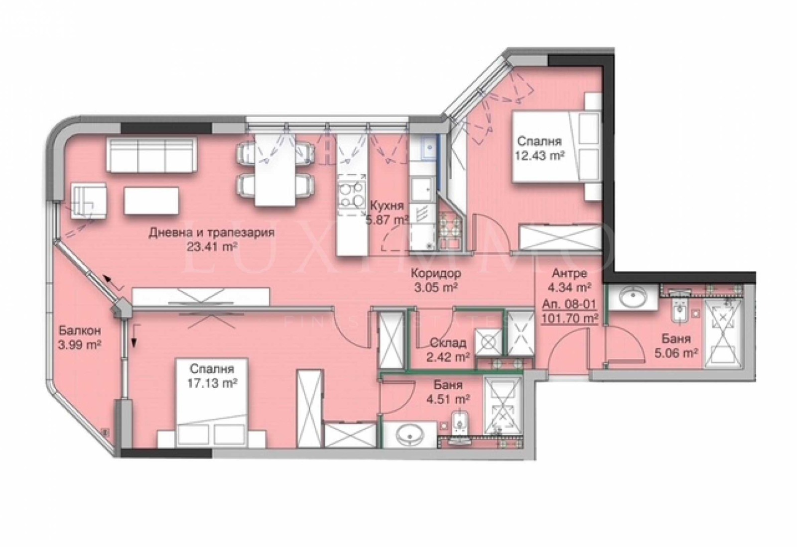Продава 3-СТАЕН, гр. София, Кръстова вада, снимка 7 - Апартаменти - 53982646