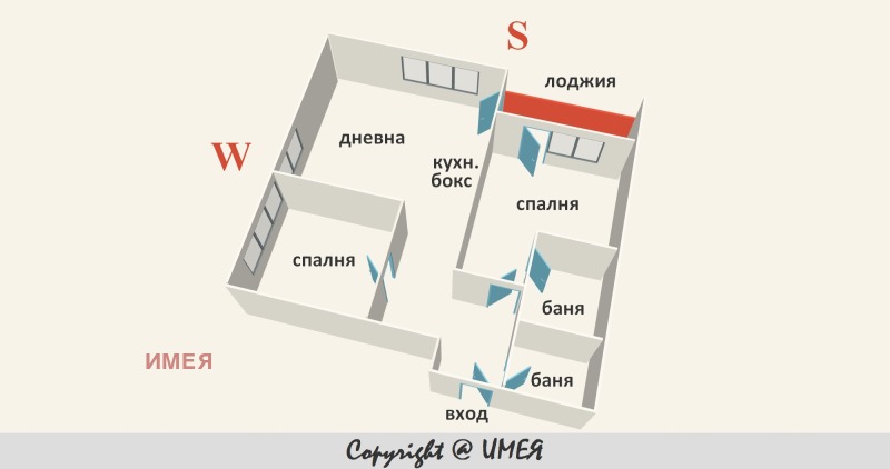 Продава 3-СТАЕН в град София, Банишора - 107 кв.м / 265 000 € » 518 294.95 лв., ИМЕЯ