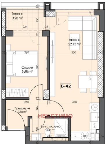 Продава 2-СТАЕН, гр. Пловдив, Гагарин, снимка 3 - Апартаменти - 53994588