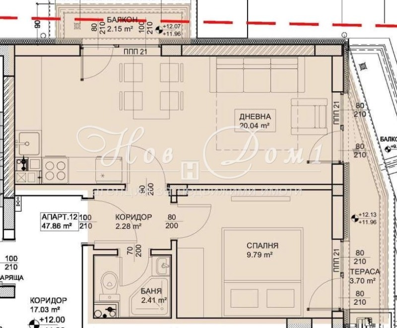 Na prodej  1 ložnice Varna , Levski 1 , 60 m2 | 65615052