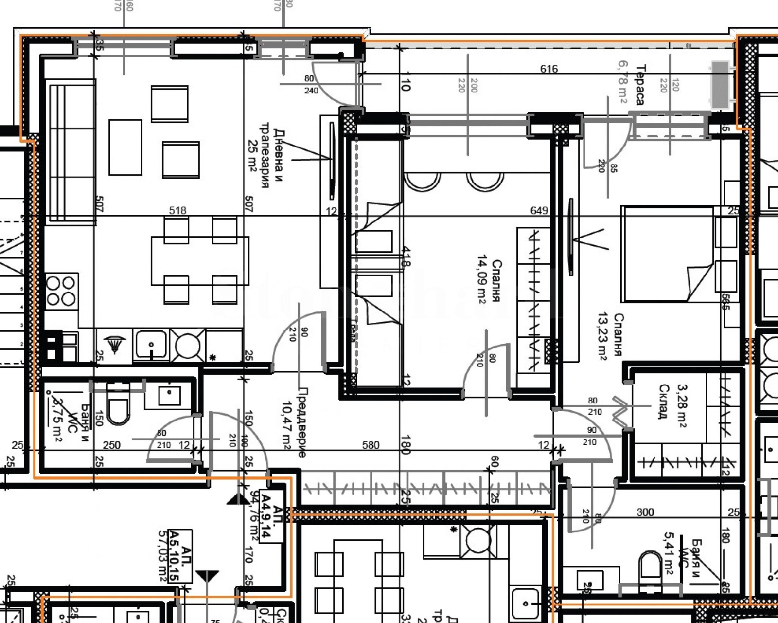 Продава 3-СТАЕН, гр. Пловдив, Остромила, снимка 7 - Апартаменти - 53154312