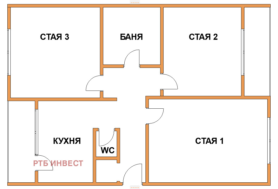 Продава 3-СТАЕН, гр. София, Света Троица
