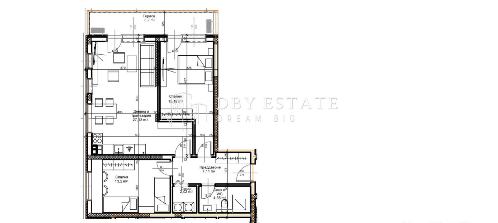Продава 3-СТАЕН, гр. Пловдив, Остромила, снимка 3 - Апартаменти - 53705926