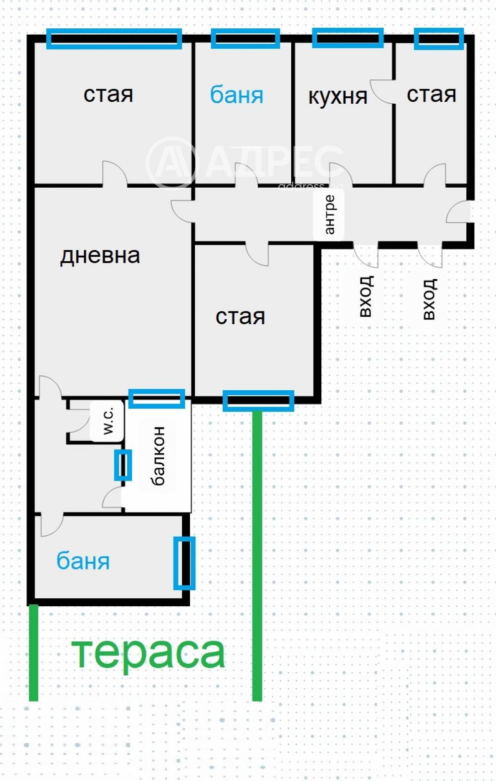 Продава МНОГОСТАЕН, гр. София, Център, снимка 2 - Апартаменти - 51506701