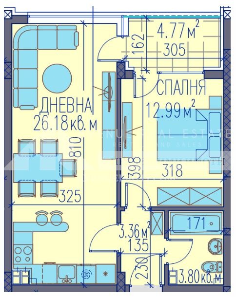 Продается  1 спальня Пловдив , Тракия , 71 кв.м | 49807238 - изображение [2]