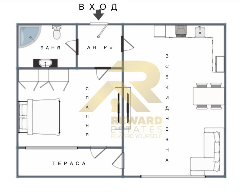 Te koop  1 slaapkamer Pernik , Iztok , 64 m² | 95595954 - afbeelding [2]