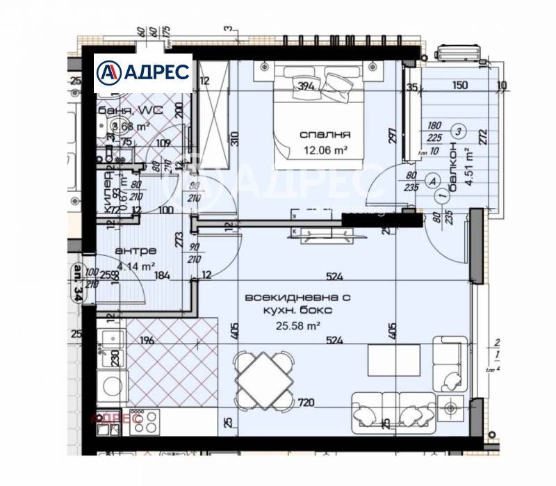 Zu verkaufen  1 Schlafzimmer Warna , Mladost 1 , 72 qm | 54569477