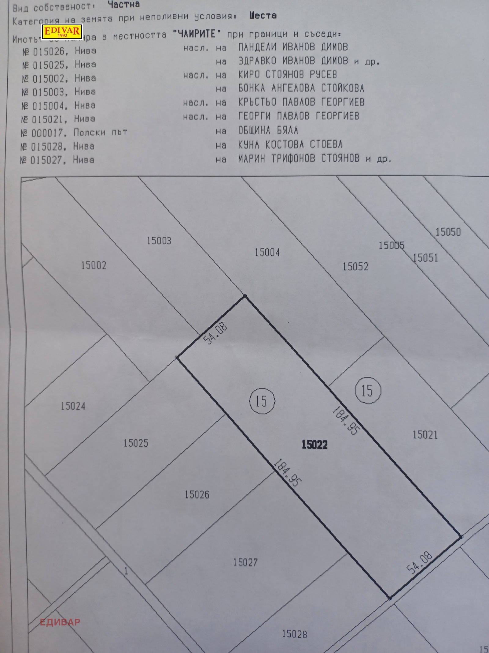 Продава ПАРЦЕЛ, с. Самотино, област Варна, снимка 2 - Парцели - 50796039