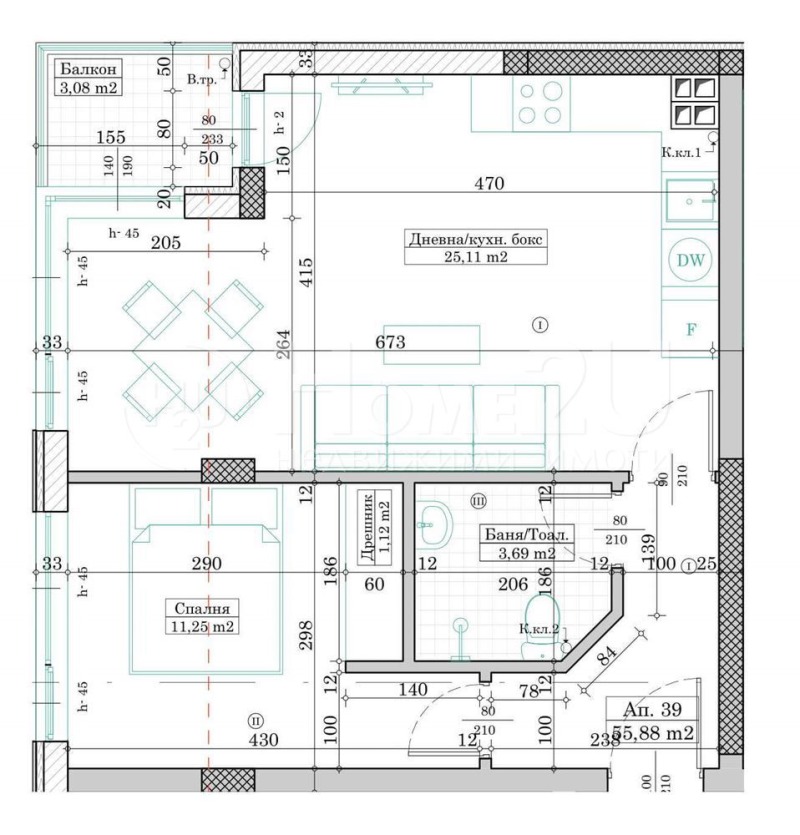 À venda  1 quarto Varna , Levski 1 , 65 m² | 49189324 - imagem [2]