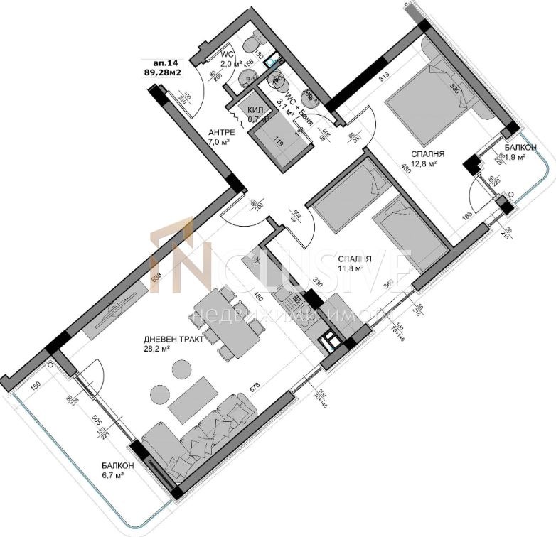 Zu verkaufen  2 Schlafzimmer Warna , Wladislaw Warnentschik 1 , 102 qm | 48422308 - Bild [4]