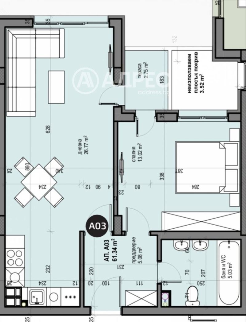 Na prodej  1 ložnice Sofia , Ljulin 5 , 71 m2 | 53586942 - obraz [3]