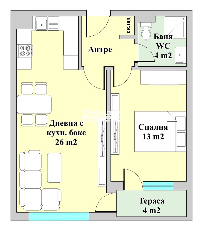 Продава 2-СТАЕН, гр. Пловдив, Христо Смирненски, снимка 7 - Апартаменти - 53160416