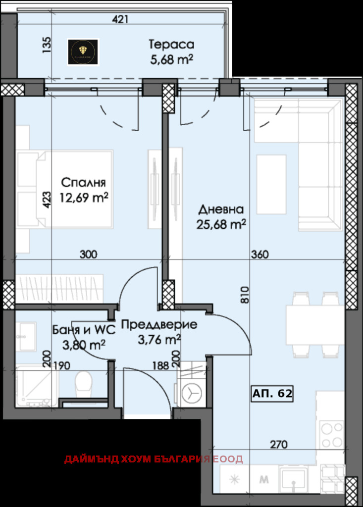 Продава 2-СТАЕН, гр. Пловдив, Тракия, снимка 2 - Апартаменти - 54066801