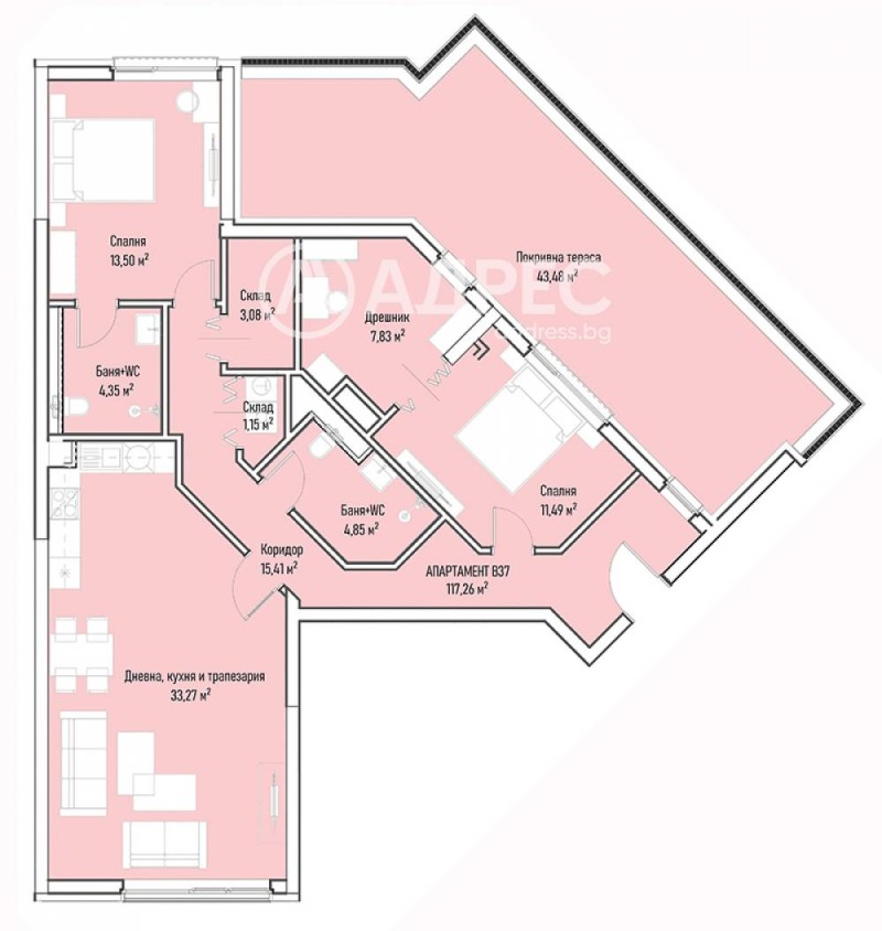 Продава 3-СТАЕН, гр. София, Младост 4, снимка 3 - Апартаменти - 48062116
