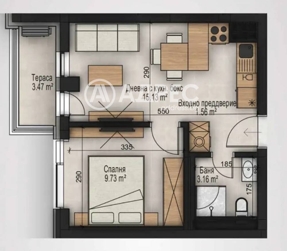 Продава 2-СТАЕН, гр. София, Дианабад, снимка 5 - Апартаменти - 55483014