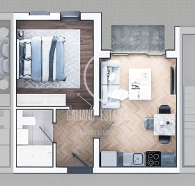 1 soveværelse Zona B-19, Sofia
