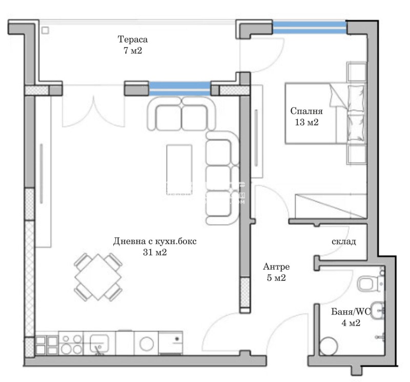 Продава  2-стаен град Пловдив , Младежки Хълм , 79 кв.м | 49297559