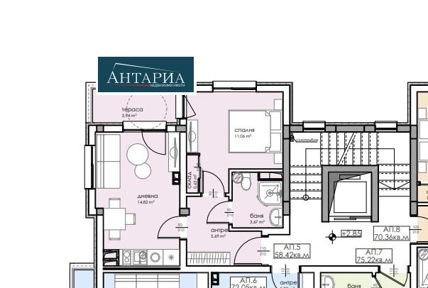 Na prodej  1 ložnice oblast Burgas , Sozopol , 58 m2 | 57357116 - obraz [2]