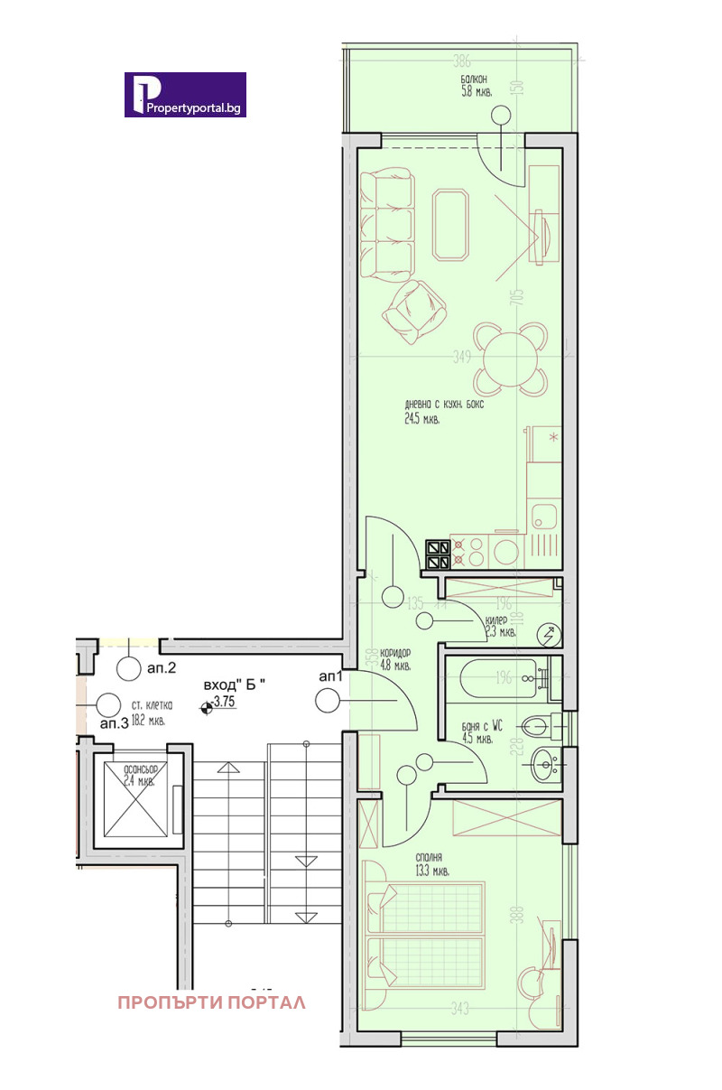 Продава 2-СТАЕН, гр. Варна, Виница, снимка 15 - Aпартаменти - 44379804