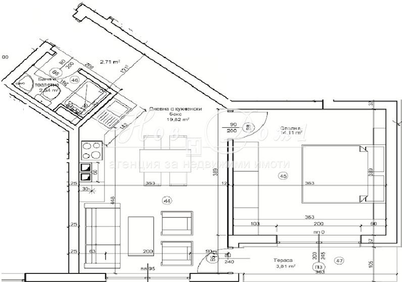 Satılık  1 yatak odası Varna , Cveten kvartal , 69 metrekare | 26504634 - görüntü [3]