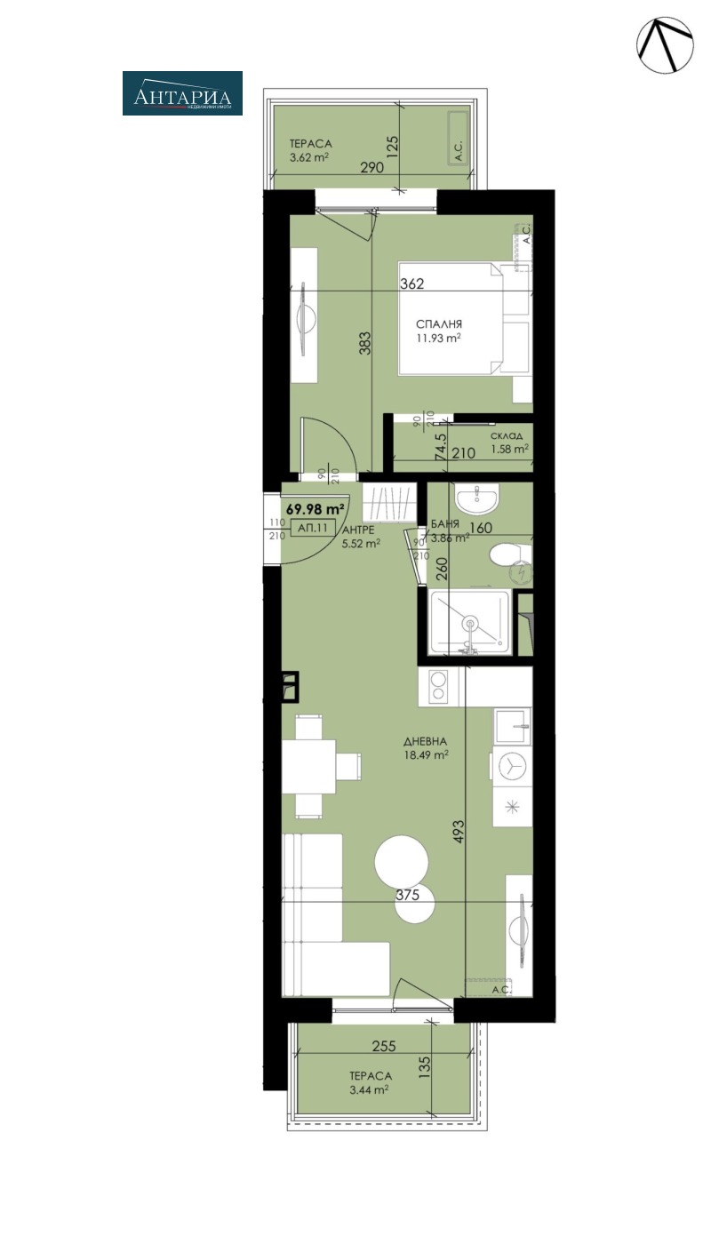 Продава 2-СТАЕН, гр. Созопол, област Бургас, снимка 2 - Апартаменти - 53033606
