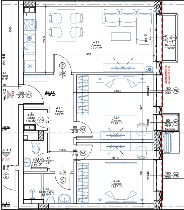 Продава  3-стаен град София , Овча купел , 87 кв.м | 51492837 - изображение [2]