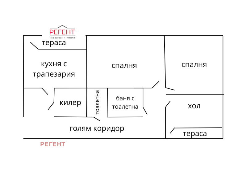 Продава 3-СТАЕН, гр. Габрово, Център, снимка 2 - Апартаменти - 52834652