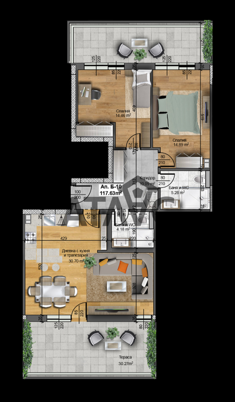 Продава 3-СТАЕН, гр. Пловдив, Отдих и култура, снимка 14 - Апартаменти - 54897269