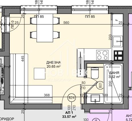 À vendre  Studio Varna , Vladislav Varnentchik 1 , 44 m² | 11904212 - image [4]