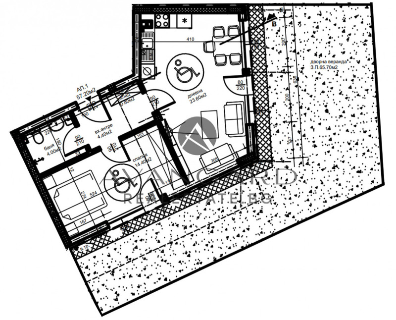 Zu verkaufen  1 Schlafzimmer Plowdiw , Kjutschuk Parisch , 133 qm | 87592844 - Bild [4]