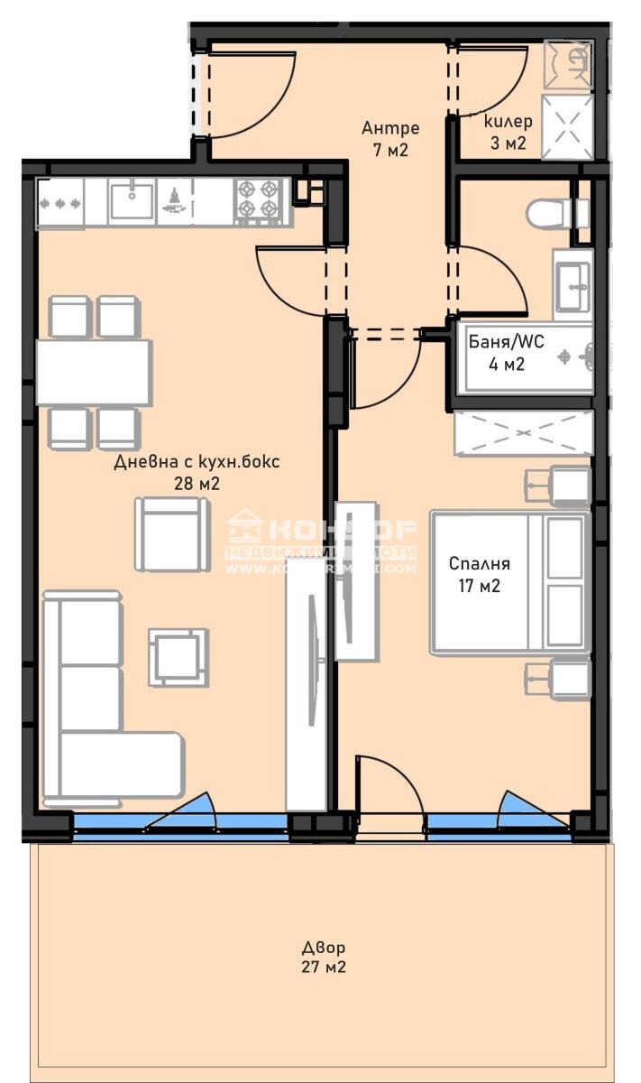 Продава 2-СТАЕН, гр. Пловдив, Остромила, снимка 4 - Апартаменти - 56109126