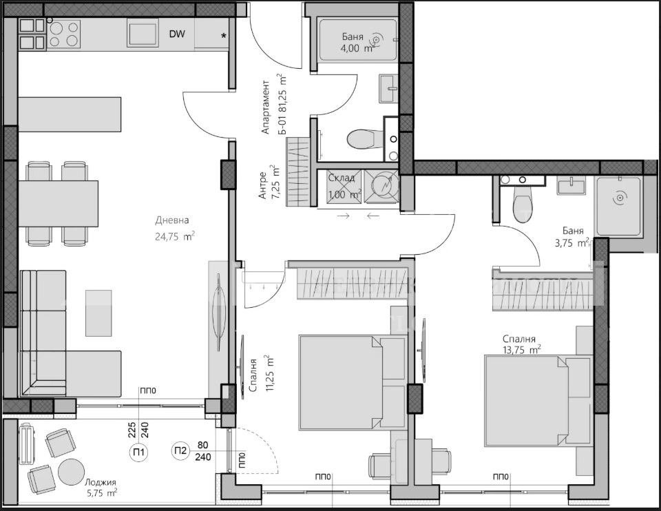 Продава 3-СТАЕН, гр. Пловдив, Христо Смирненски, снимка 2 - Апартаменти - 51573127