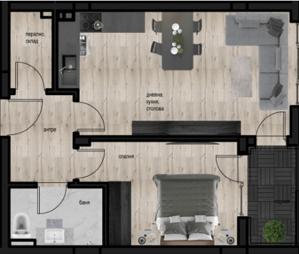 Продава  2-стаен, град Пловдив, Кючук Париж • 83 532 EUR • ID 20190715 — holmes.bg - [1] 